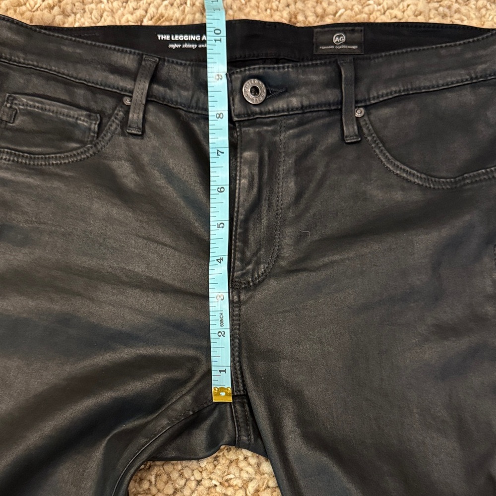 NWOT Adriano Goldschmied Legging Super Skinny Ankle Jeans Lace-Up Sides size 30 - Picture 13 of 16